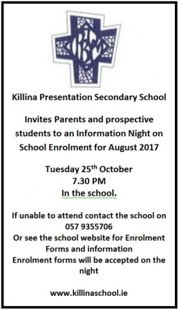 Open Night Tuesday 25th October