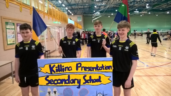 Boys U16 Team in All Ireland Schools Badminton Championship